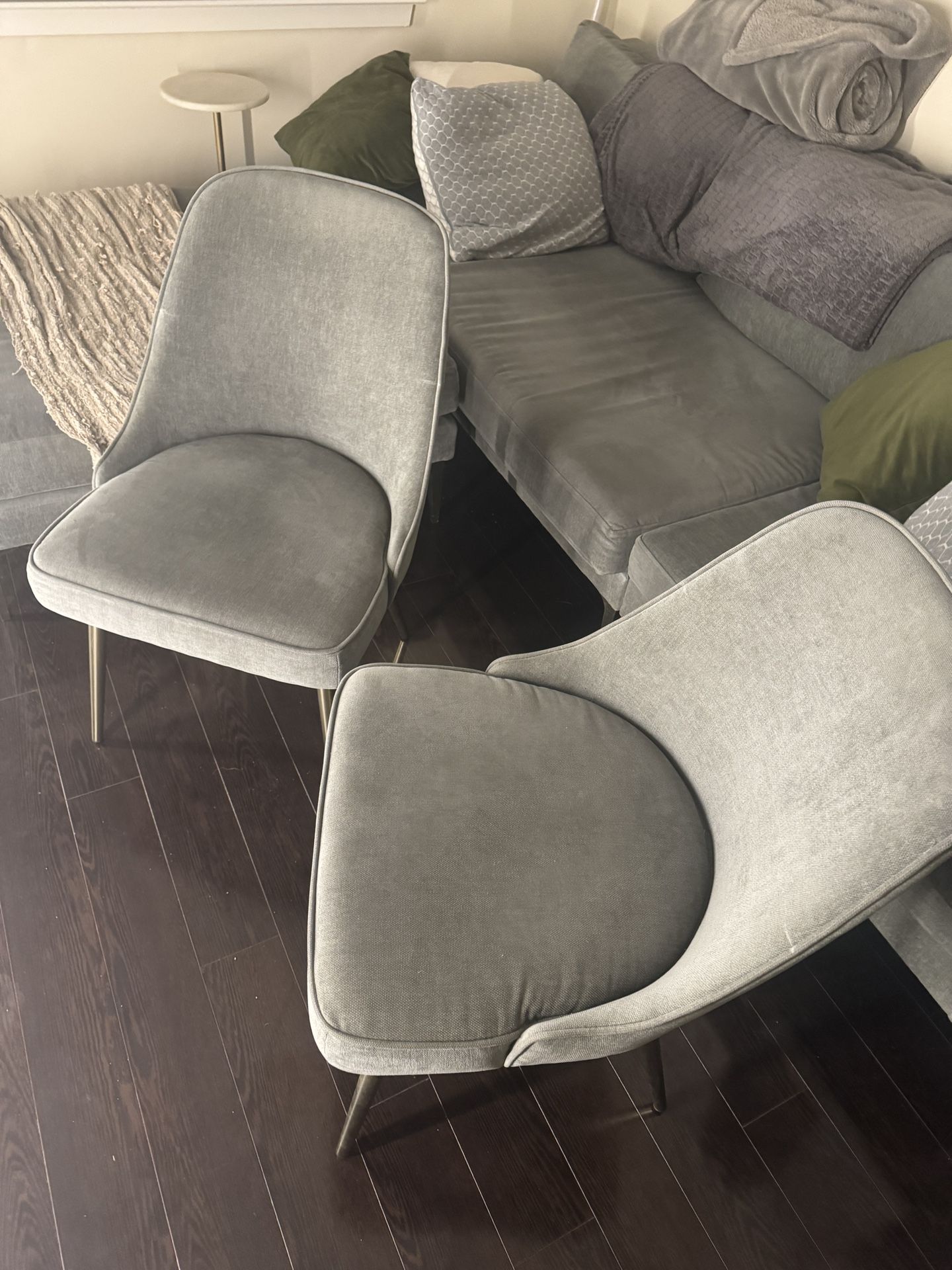 West Elm Mid-Century Dining Chair - Metal Legs