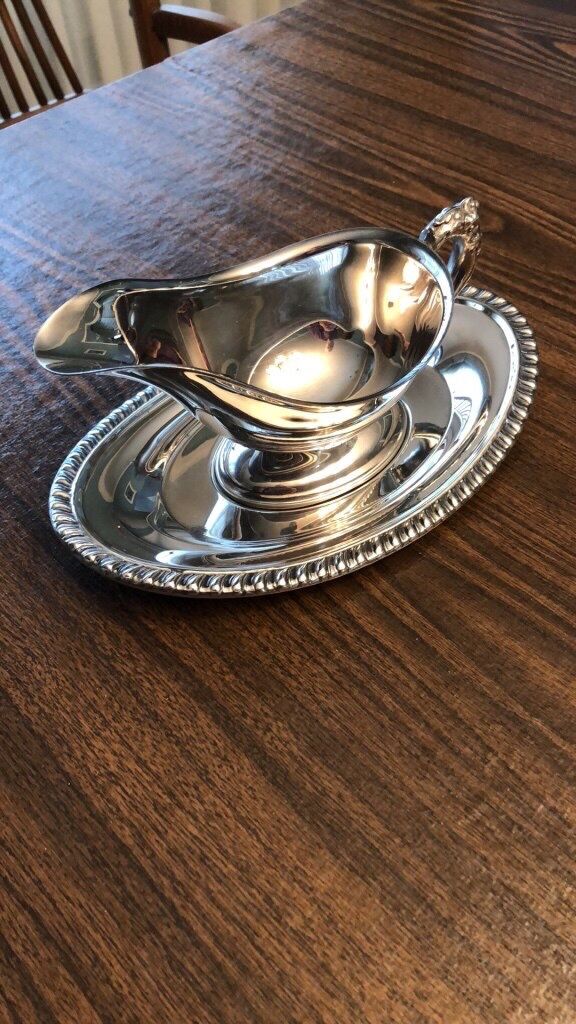 Silverplate gravy boat