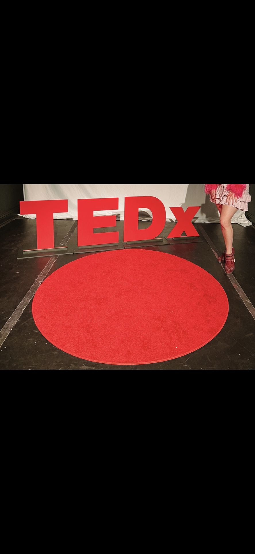 TEDx Sign! Oversized Red Stand Up Sign For Your TEDx Event!