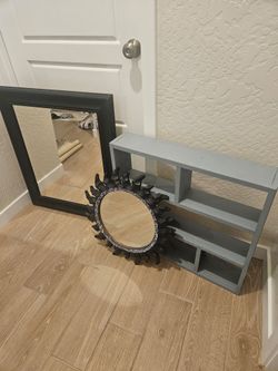 Mirrors & shelf