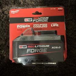 MILWAUKEE M18 18V Lithium-Ion REDLITHIUM FORGE XC 8.0 Ah Battery