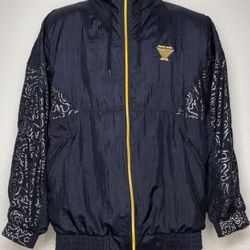 Vintage 1980's Pierre Cardin Nylon Full Zip Windbreaker Parka Jacket Size Large