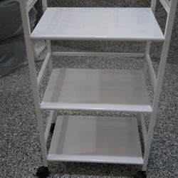 White Rack With Wheels