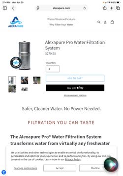 Alexapure Pro Water Filtration System