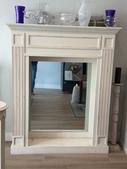 Beautiful custom built pine mantle