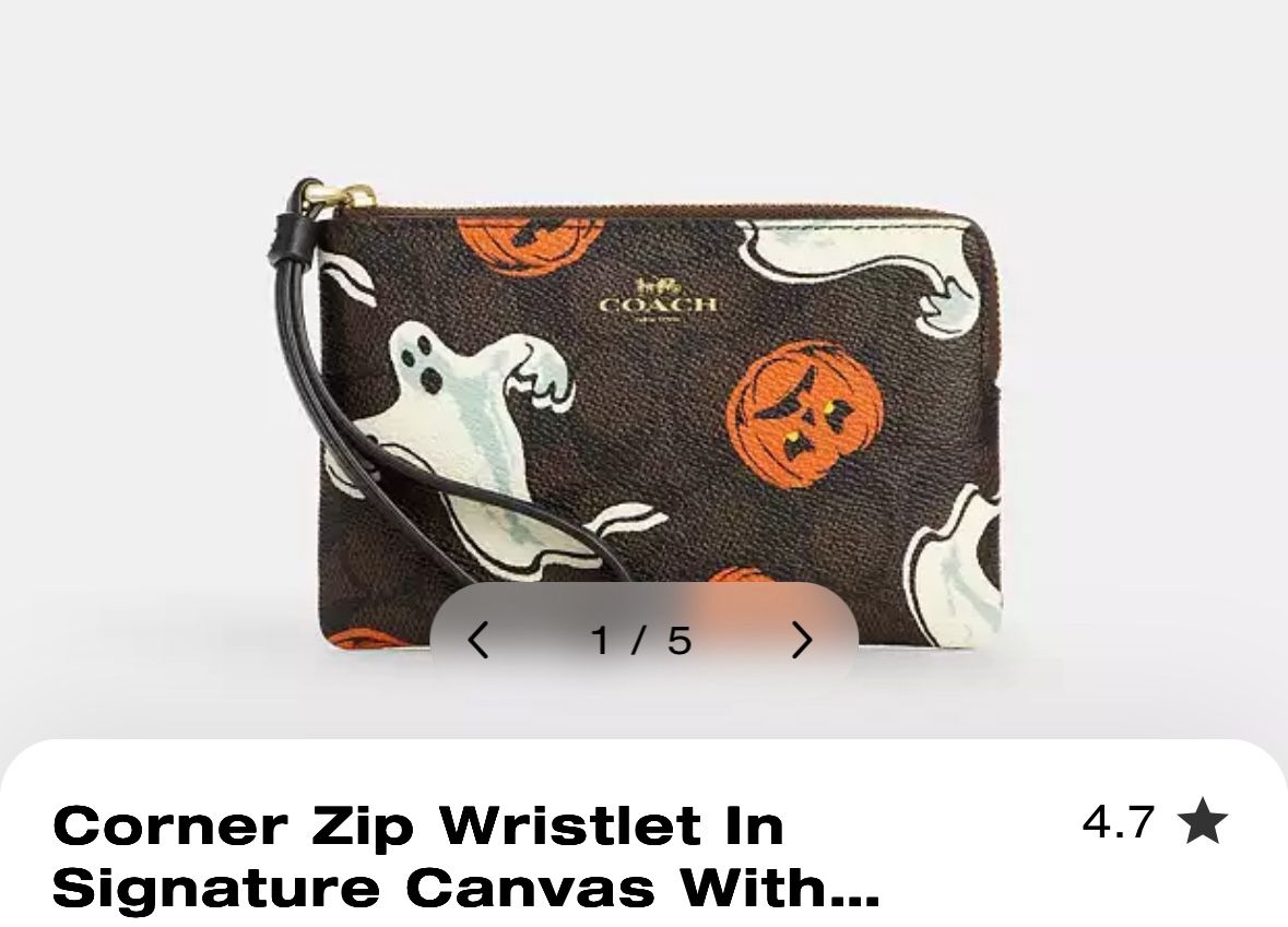 Coach Wristlet HALLOWEEN THEME🎃
