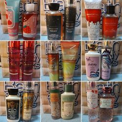 Bath & Body Works Two-piece Sets $16 Each 