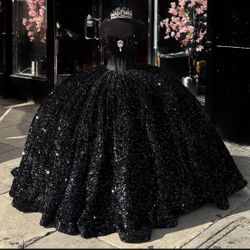 Black Quinceańera Dress