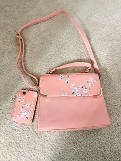 beautiful women bag with matching wallet. (MUST SELL TODAY)