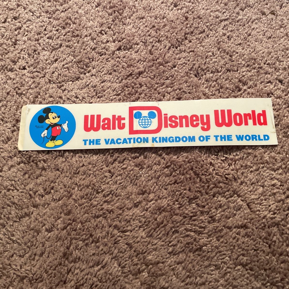 W. Disney Kingdom Bumper Sticker