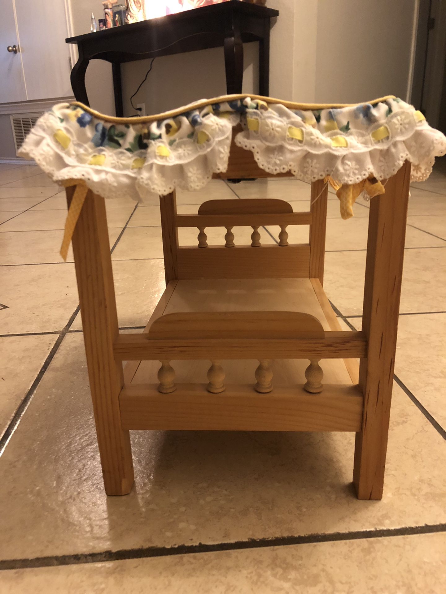 Small DOLL BED! Super classy and antique.