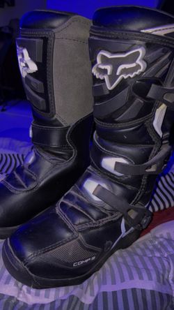 Youth Comp 3 motocross dirt bike boots in black