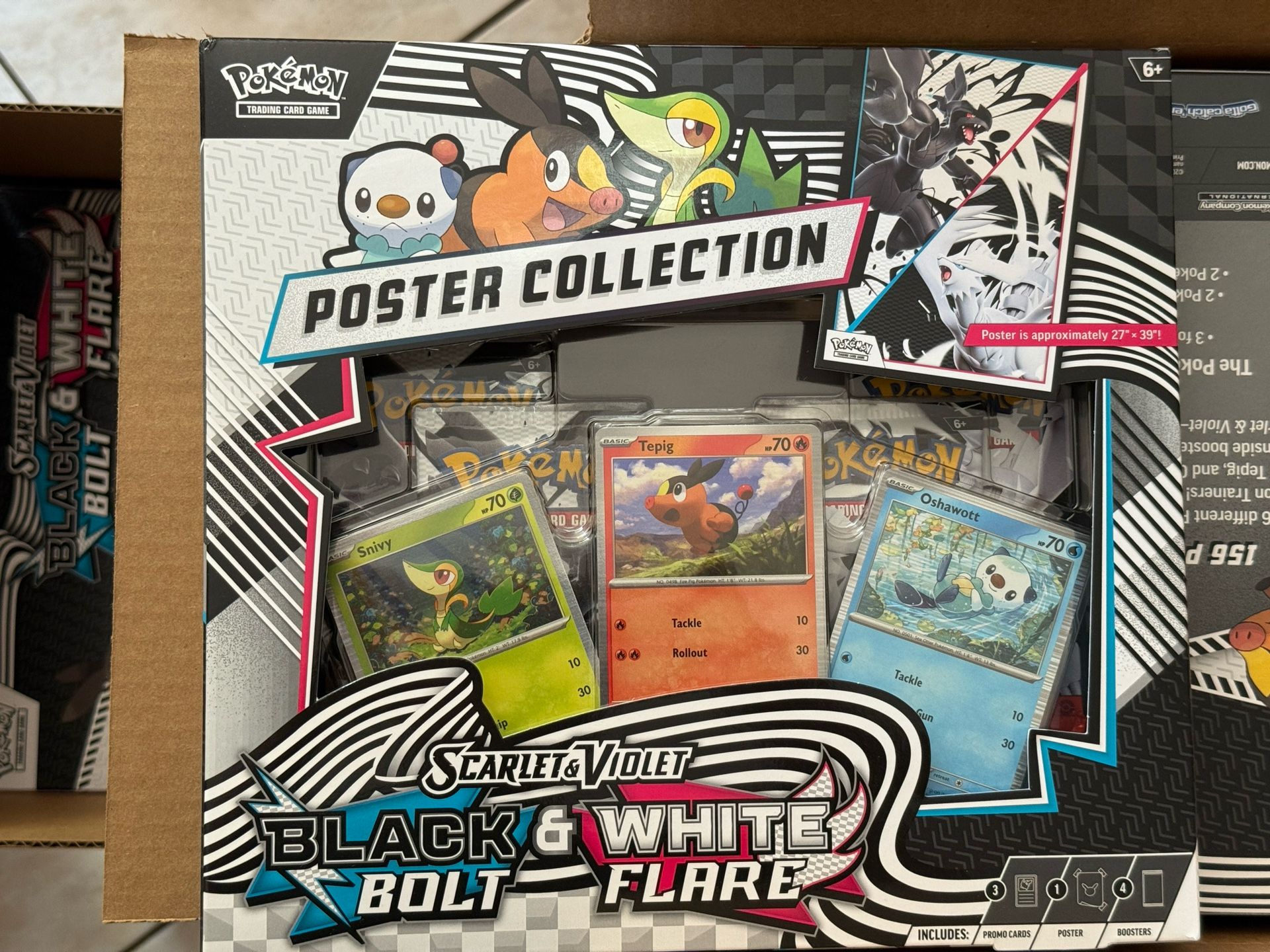 Pokemon Black Bolt White Flare Poster Collection