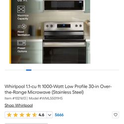 Whirlpool Microwave (stainless Steel)