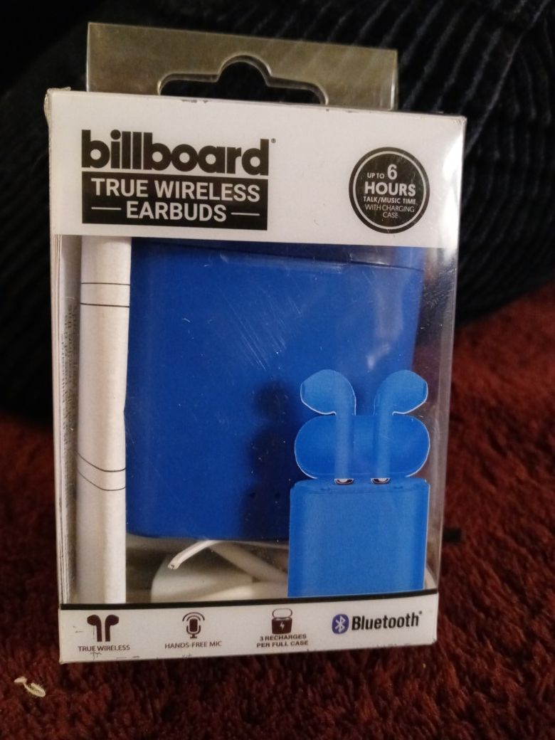 Billboard True Wireless Earbuds new in package