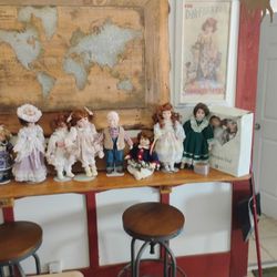 50 Porcelain Antique Dolls $125 For Everything