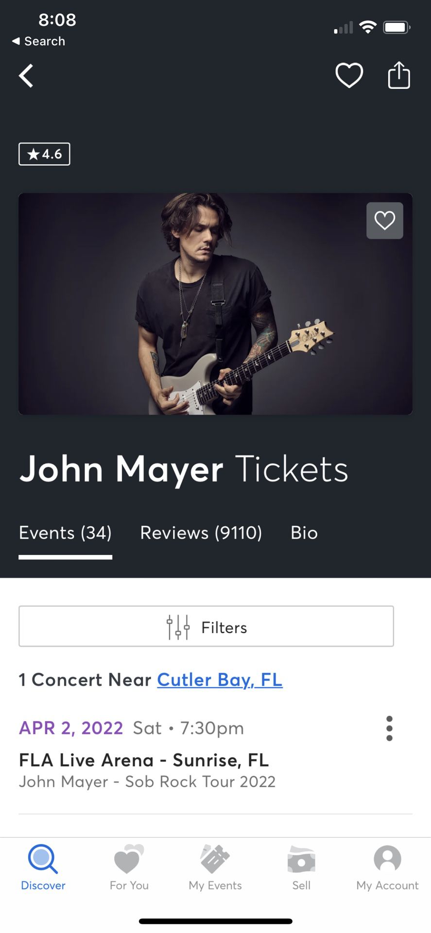 John Mayer Tickets For Sale (2)