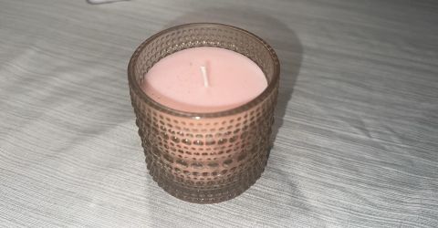 Pink Shimmer Candle 