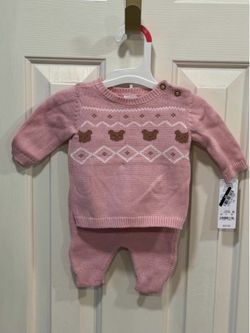 Carter's Newborn 2-Piece Knit Sweater Set with Bears