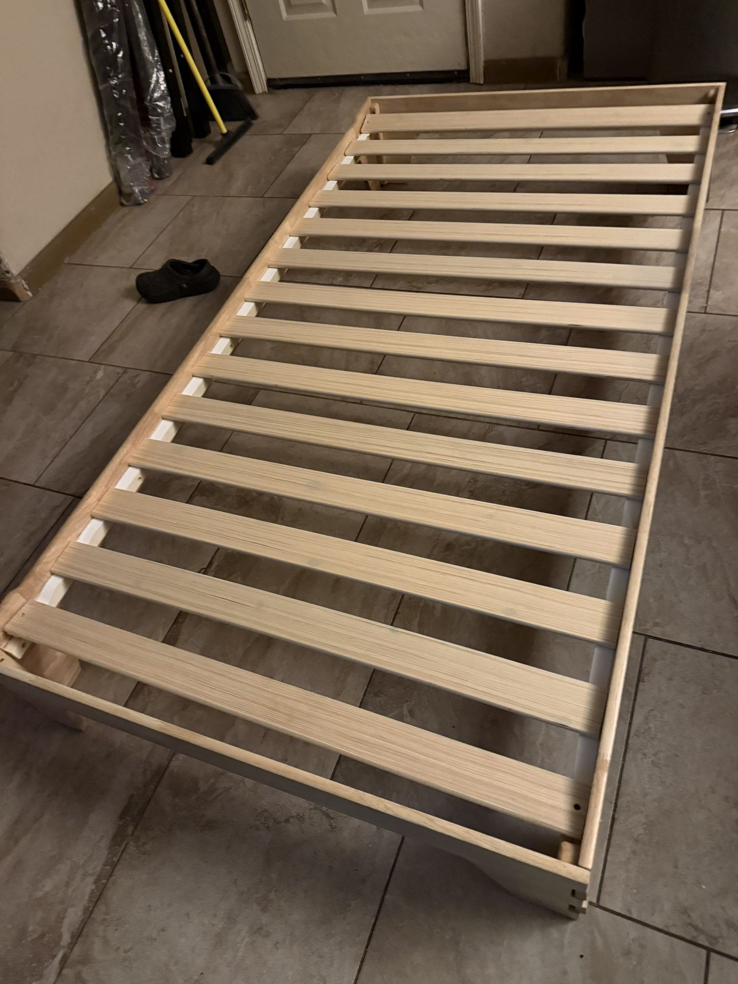 New Wood Twin Size Bed Frame