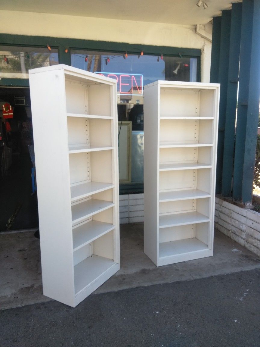 6 Shelf Steel Bookcase Book Organizer Display Unit Storage Organizer ($85 Each) 