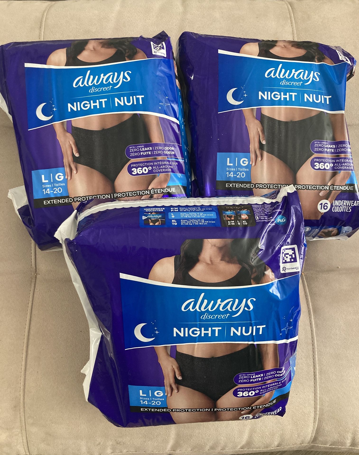 Adult Underwear - Night/All day - Women’s