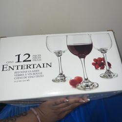 Brand New Red Wine Glassware 