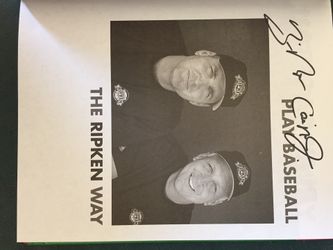 CAL AND BILLY RIPKEN SIGNED BOOK