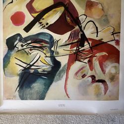 Kandinsky: L’arc Noir .  1912 -  Large size- printed  in Denmark   on poster stock