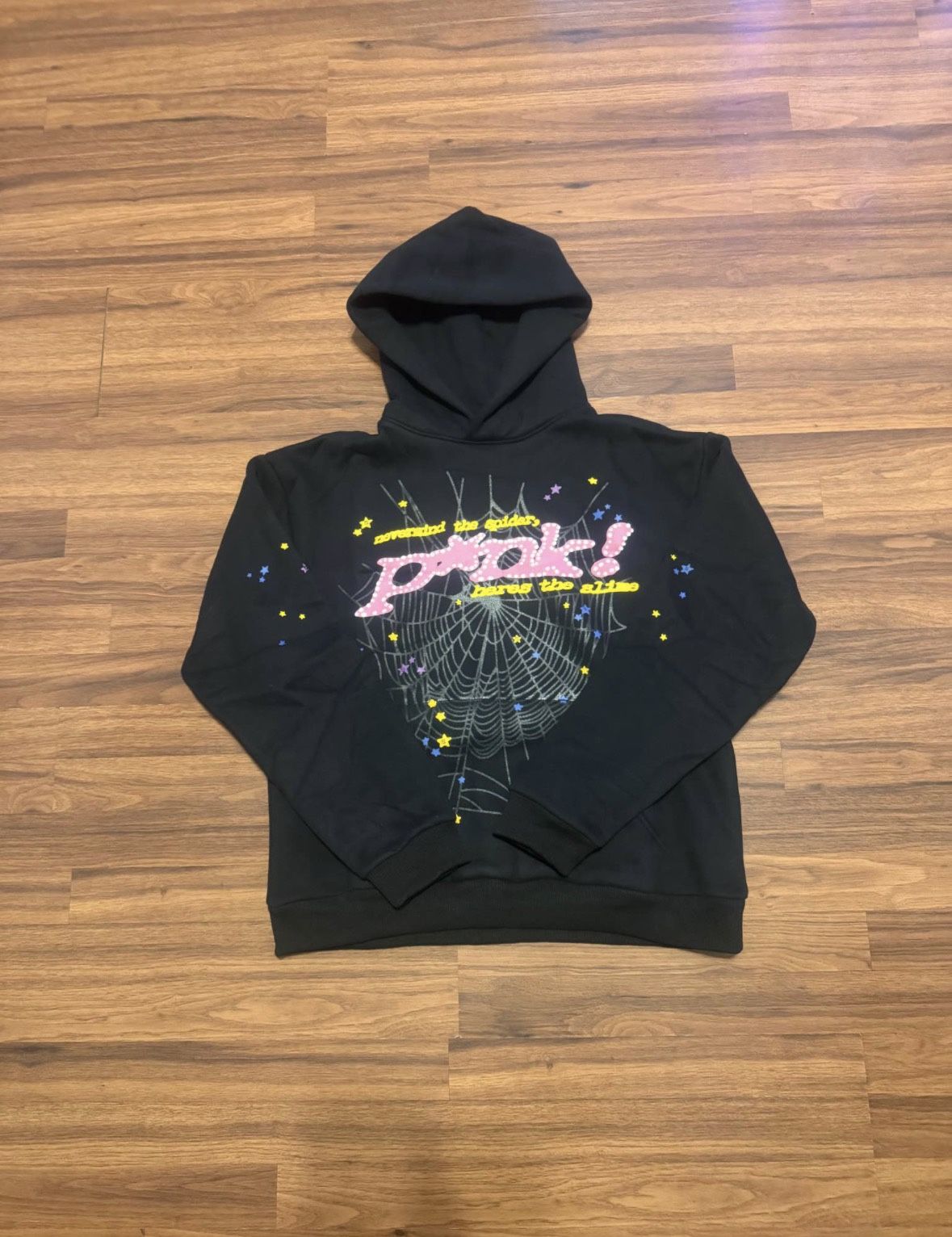 P*NK spider hoodie