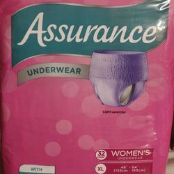 Brand New Women's Assurance Underwear Size XL $25 Pick Up Only In Bakersfield In The 93308 Area No Holds 