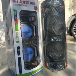 8”x2 Portable Rechargeable Bluetooth Speaker New $85