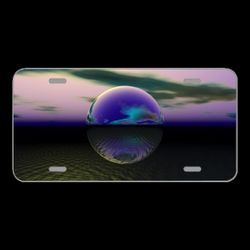 License Plate Novelty Car Front Soap Bubble Sphere Bubble Sky Ball
