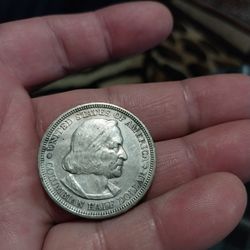 1893 Columbian Columbus Exposition Commemorative 90% Silver Half Dollar