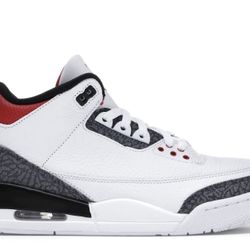 Jordan Retro 3 Fire Red Denim DS