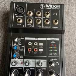 5 Channel Mixer ( Dj, Podcast, Content Creators) 