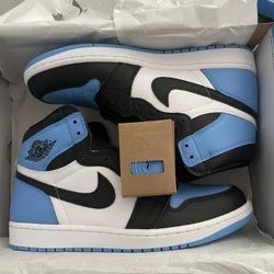 Jordan 1 Unc Toe Sz 9