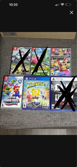 Switch games and PS