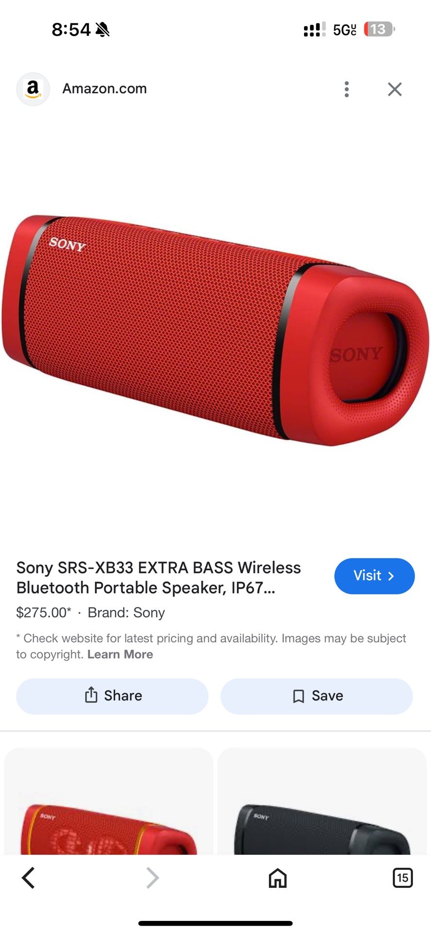 Sony Srs Extra Bass Portable Speaker
