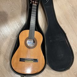 Small Spanish Guitar - New Strings - Hard Case Included