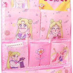 Wall Door Hanging Storage Bag Organizer Sailor Moon Room Decor Gift for Girls Women

