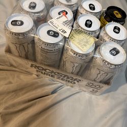 White Monster and 1 can Monster Recovery 12 Case
