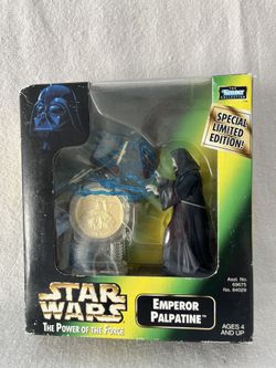 Star Wars Power of the Force- Emperor  Palpatine Special Limited Ed. w/ Coin-New
