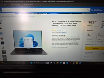 Asus vivobook 16 inch Laptop