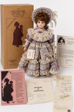 Gorham Chloe Precious as Pearls 19" Musical Porcelain Doll LE 2500 Box COA