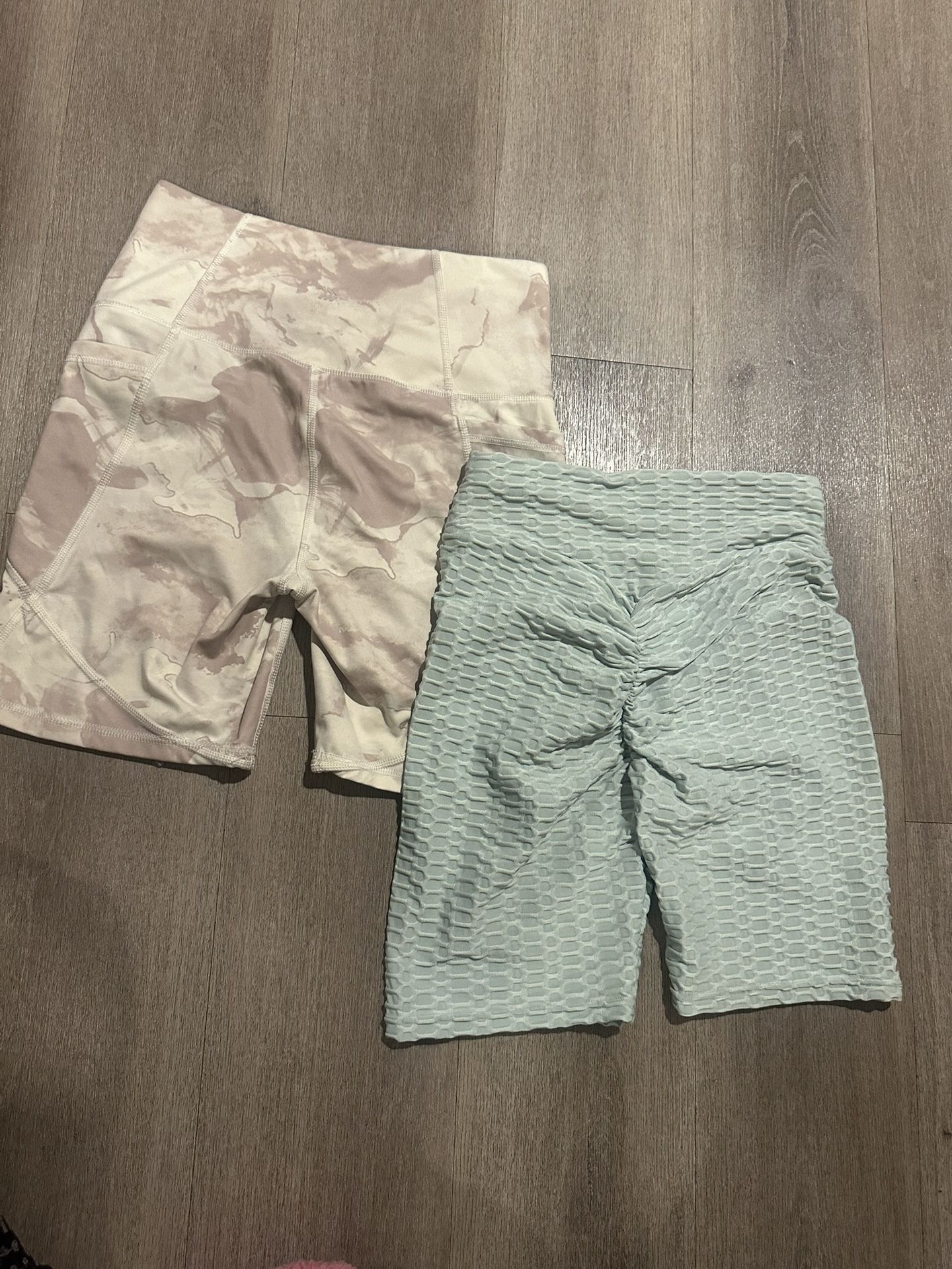 2 pairs of biker shorts size Medium
