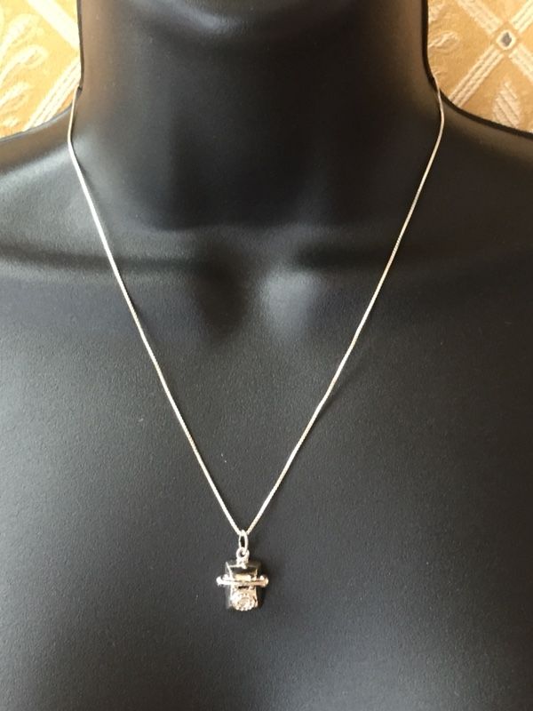 925 STER Silver Telephone Necklace 18”