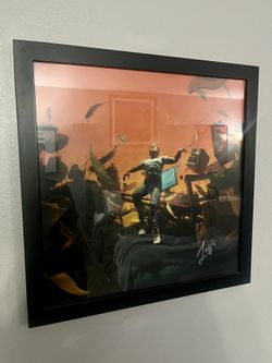 Logic No Pressure Signed Poster Framed