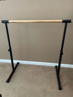 Portable Adjustable Single Ballet Dance Bar Stretching Barre – 39” Maximum Height