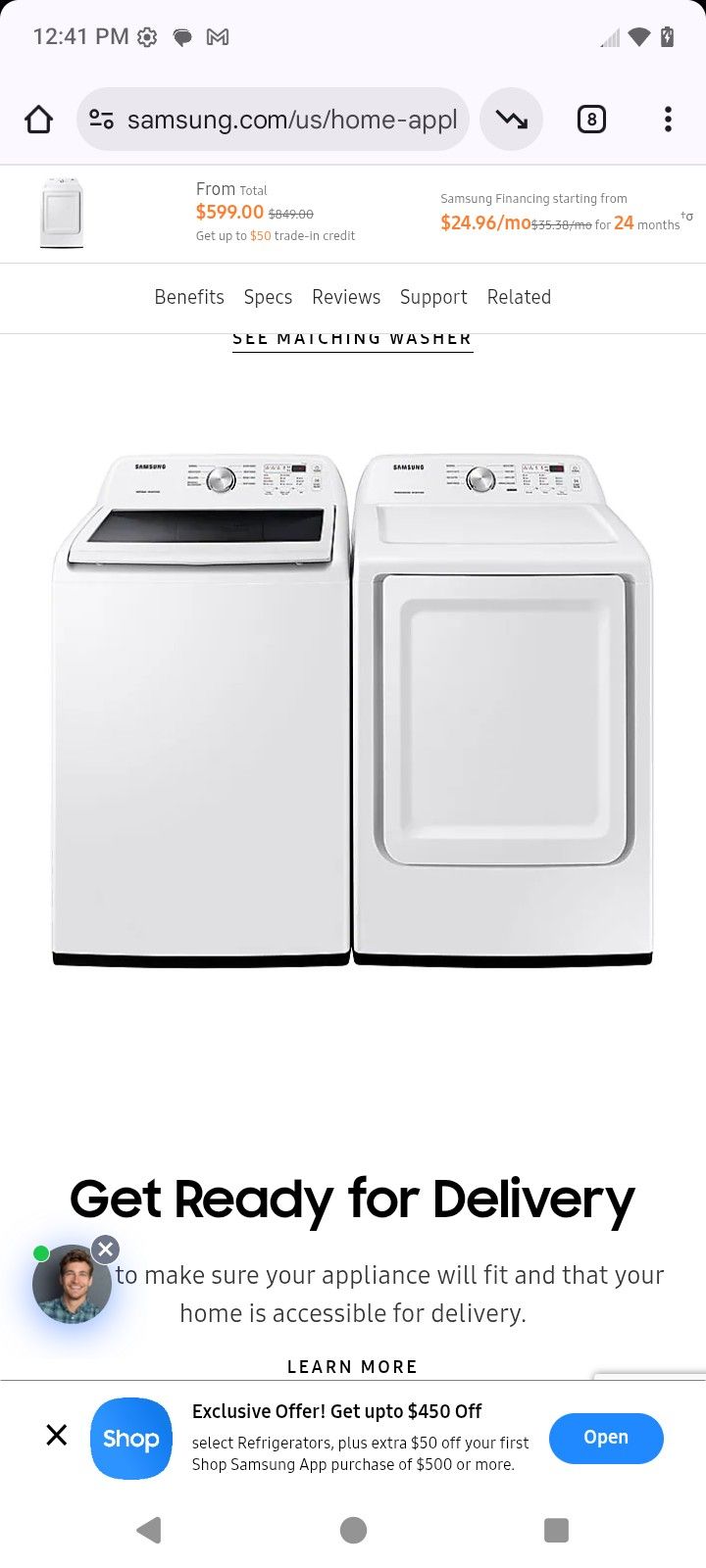 Samsung Washer And Dryer 1 Yr Old